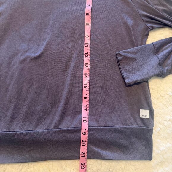Vuori Women’s Daydream Crew Long Sleeve – Hazel Heather (Muted Purple) – Size Me - Picture 9 of 15